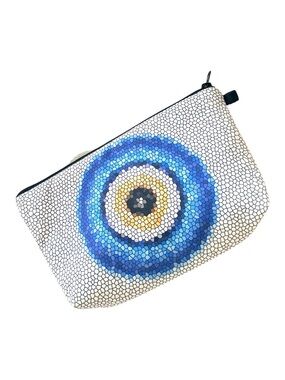 Evil Eye Mosaic Cosmetic Makeup Bag Travel Pouch BRAND NEW